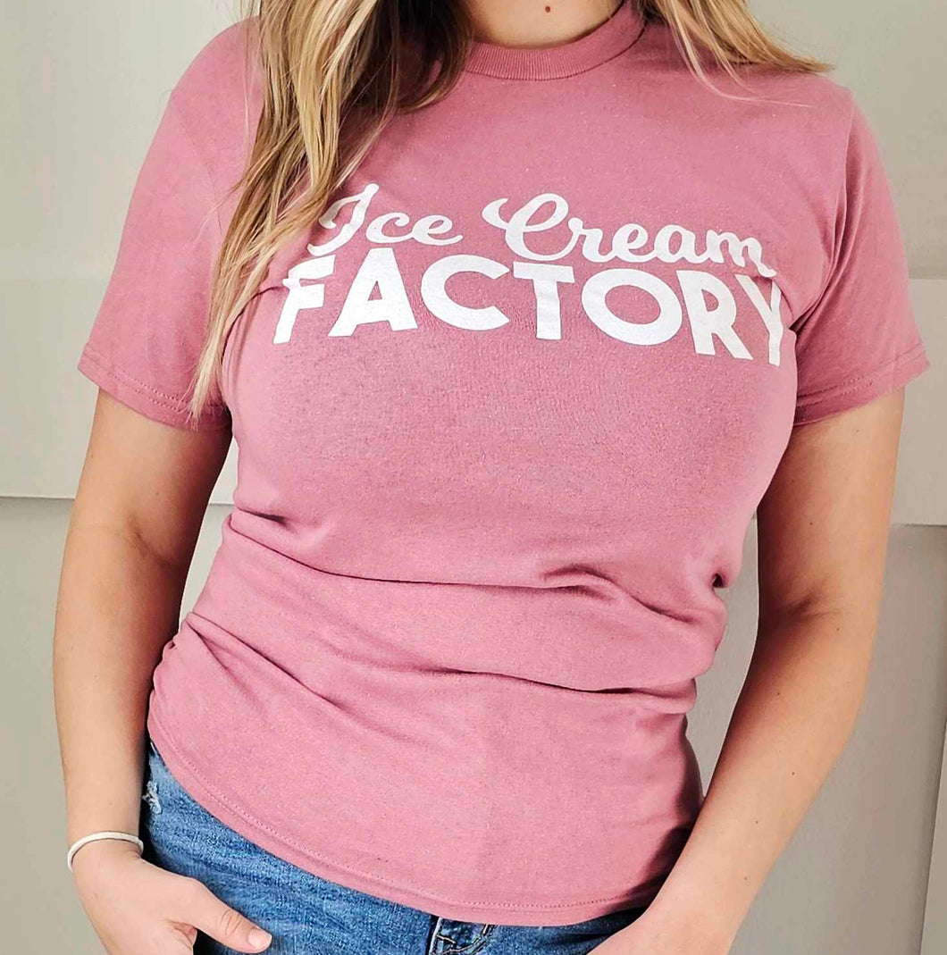 Ice Cream Factory Logo Tee - Pink